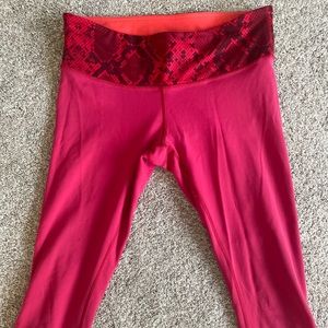 Lululemon Wunder Under REVERSIBLE Crop Legging